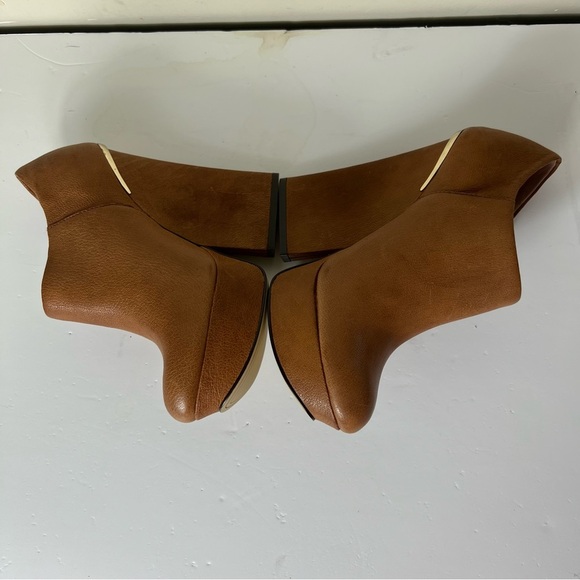 Boutique 9 Women’s Brown Platform Leather Elister Ankle Bootie Size 6 - Picture 7 of 13
